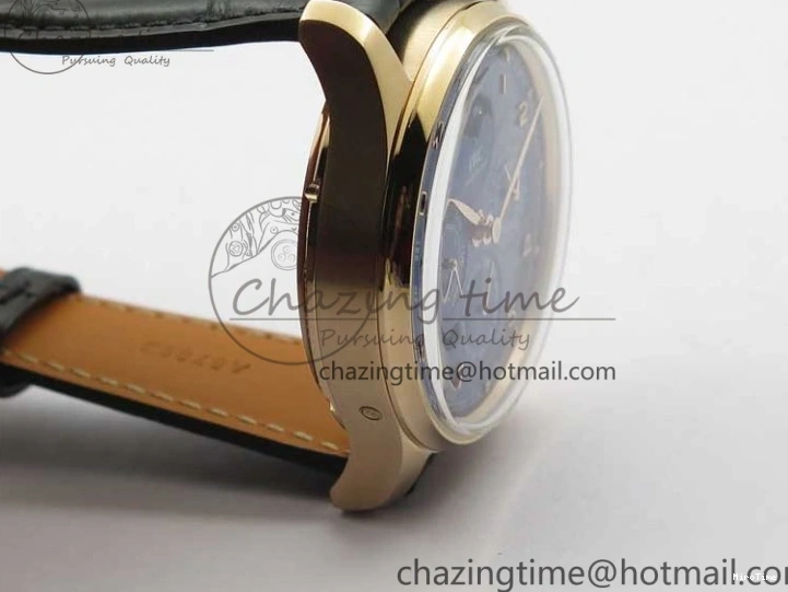 MIROTIME 0304 Premium Portugieser Perpetual Calendar IW503302 RG V9F 1:1 Best Edition Blue Dial on Black Leather Strap A 7098